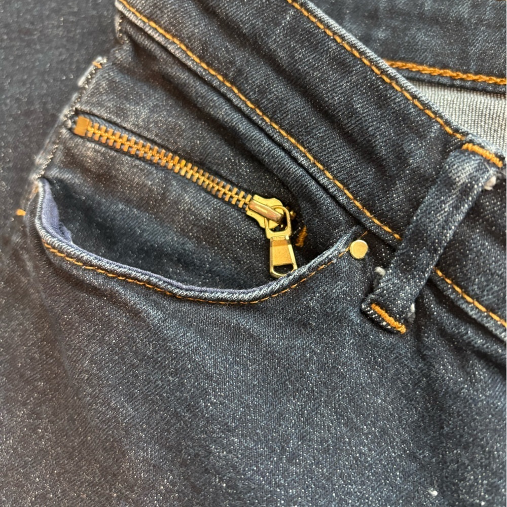 H&M Dark Blue Skinny Jeans – Zipper Ankle – Size 6 - Picture 4 of 13